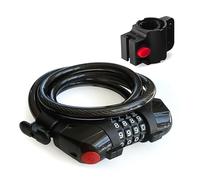 Monster Lock 6-Foot x 12-Gauge Combination Cable Lock with Built-in LED Light - Heavy-Duty Bike, Gate, and Outdoor Security Lock - Trust The Monster … Unbeatable Security