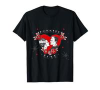 Monster Love Rockabilly Frankenstein Valentine Retro Tattoo T-Shirt