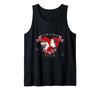 Monster Love Rockabilly Frankenstein Valentine Retro Tattoo Tank Top