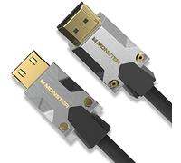 Monster M-Series Certified Premium HDMI Cable 2.0, Features 4K Ultra HD at 60Hz Refresh Rate, Duraflex Jacket, and Triple Layer Shielding, 22.5 Gbps - 9.8 ft, Speaker