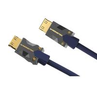 Monster M3000 HDMI Cable 3m, HDMI 2.1 Cable, HDMI Cable 8K, Ultra High Speed HDMI Cable 48Gbps, 8K@60Hz, 4K@120Hz, HDR, eArc, Gold Connectors, TV Cable, Compatible with PS4/PS5/Xbox, Blue
