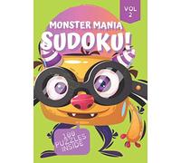 Monster Mania Sudoku!: 7x10 in Large Print Beginner Logic & Deduction Puzzles 100 Puzzles Special Font for Dyslexic Puzzlers