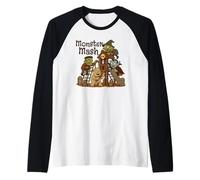 Monster Mash Halloween Aesthetic Vintage Spooky Season Raglan Baseball Tee