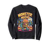 Monster Mash Halloween Burger Beast Parade Sweatshirt