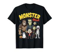 Monster Mash Halloween Monsters Spooky Season Cartoon Party T-Shirt