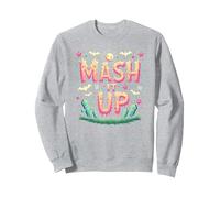 Monster Mash It Up Spooky Fun Halloween Party Celebration Sweatshirt, Adult Unisex, Heather Grey, XXL