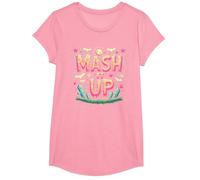 Monster Mash It Up Spooky Fun Halloween Party Celebration T-Shirt, Girls, Pink, Large