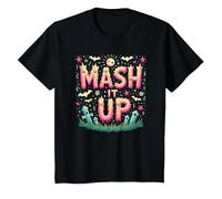 Monster Mash It Up Spooky Fun Halloween Party Celebration T-Shirt, Kids, Black, 4 Years