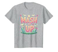 Monster Mash It Up Spooky Fun Halloween Party Celebration T-Shirt, Kids, Heather Grey, 3 Years