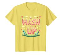 Monster Mash It Up Spooky Fun Halloween Party Celebration T-Shirt, Kids, Lemon, 10 Years