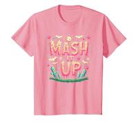 Monster Mash It Up Spooky Fun Halloween Party Celebration T-Shirt, Kids, Pink, 4 Years