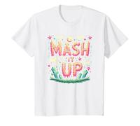 Monster Mash It Up Spooky Fun Halloween Party Celebration T-Shirt, Kids, White, 3 Years