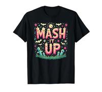 Monster Mash It Up Spooky Fun Halloween Party Celebration T-Shirt, Men, Black, S