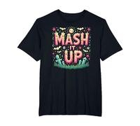 Monster Mash It Up Spooky Fun Halloween Party Celebration T-Shirt, Men's Big and Tall, Black, 2X Tall