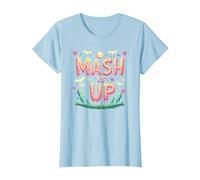 Monster Mash It Up Spooky Fun Halloween Party Celebration T-Shirt, Women, Baby Blue, XS