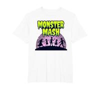 Monster Mash: Spooky Halloween Dance Party for All Ages T-Shirt, Men's Big and Tall, White, 6X Tall