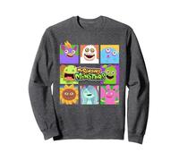 Monster Mash Sweatshirt, Adult Unisex, Dark Heather Grey, Large