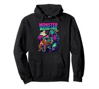 Monster Mash-Up Spotter Partner Old School 90's Retro Gym Pullover Hoodie