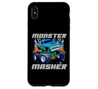 Monster Masher Big Tire Truck with Flames and Tools Case for iPhone XS Max
