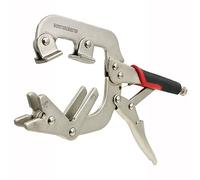 Monster & Master Welding Pipe Plier Clamp, Fast Release, C-Clamp Locking with Large V-Pads, 10-Inch (1-Piece), ATHUS-MM-WLP-S9