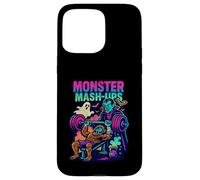 Monster Match Up Funny Bro Spotter Old School 90's Retro Gym Case for iPhone 15 Pro Max