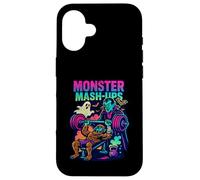 Monster Match Up Funny Bro Spotter Old School 90's Retro Gym Case for iPhone 16