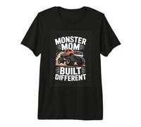 Monster Mom Built Different Monster Truck Mother Premium T-Shirt