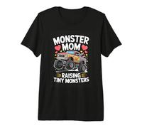 Monster Mom Raising Tiny Monsters Monster Truck Mother Premium T-Shirt