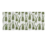 Monster Mouses Khaki on White unwashable Mouse Pad gaming for gaming smooth gaming mousepad large 31.5 x 11.8in