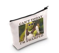 Monster Movie Gift Green Monster Fans Gift Can't Today I'm Swamped Makeup Bag Monster Cartoon Gift (Swamped Bag EU)