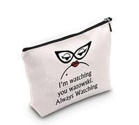 Monster Movie Inspired Cosmetic Bag Roz Fans Gift I'm Watching You Always Watching Makeup Bag with Zipper