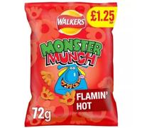 Monster Munch Flamin Hot Bag 72g - Pack of 18