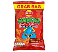 Monster Munch Flamin sweet and spicy Hot Snacks, 40g (Pack of 30),packaging may vary