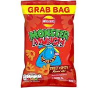 Monster Munch Grab Bags 35 x 40g Full Box Party Snacks Crisps Bulk Mega Party, Lunchboxes, Office, School On the go Flavoured Crisps (35 Bags x 40g, Sweet & Spicy)