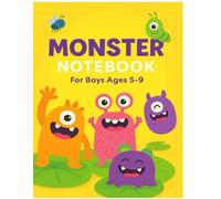 Monster Notebook - Funny & Friendly Creatures Writing Journal for Boys Ages 5-9: A Fun Lined Notebook with Colorful Monsters | Ideal for School, Notes & Creative Fun