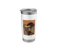 Monster Novelty Scream Moth Man Creature Halloween Cryptid Stainless Steel Insulated Tumbler