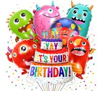 Monster Party Decorations, Alien Balloon, Alien Decoration, Party Balloon, Theme for Boys and Girls, Pack of 27