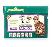 Jwb Senior Cat Pouches Grain Free Turkey 85g (Pack of 12)