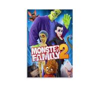 Monster Poster Family Animated Comedy Vintage Movie Canvas Wall Art Living Modern Family Bedroom Music Movie Cartoon Poster 24x36inch(60x90cm) Unframe-style
