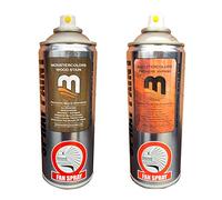 Monster Premiere Wood Stain and Clear Varnish Topcoat 400ml Aerosol Available in 10 Popular Colours, Easy Spray Application, UV Resistant, Hard Wearing, Quality Finish (New Light Oak & Varnish)