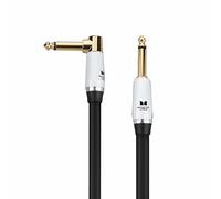 Monster Prolink Studio Pro 2000 Instrument Cable - 24K Gold Contacts, Time Correct Multi-Gauge Networks, MultiTwist Construction with 95% Copper-Braid Shielding,12 ft. Cable Right Angle to Straight