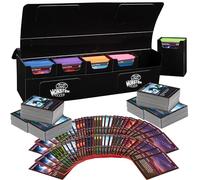 Monster Protectors Magnetic Deca Deck Box - Black, Holds 800 Gaming TCGs, Self-locking Closure, Compatible w Standard & Smaller Size Gaming Trading Cards, Removable Construction, Gift