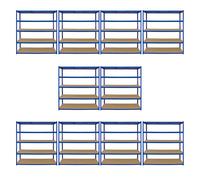 Monster Racking 10 x Garage Racking Shelving Unit / 5 Tier 1600mm