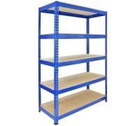 3 x Q Rax Warehouse Shelves 120cm - Blue