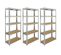 Monster Racking 6 x GALWIX 90cm x 180cm x 30cm Galvanised Racking