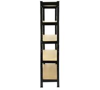 Monster Racking 8 x T-RAX Black Metal Racking Units 75cm x 150cm x 30cm