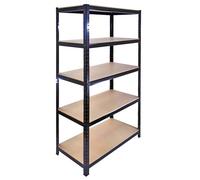 Monster Racking 90 x 45 x 180 cm Garage / Warehouse Shelving Unit / Racking Bay, Black Boltless Unit Black