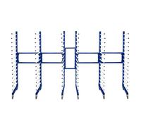 Combi Spray Drying Rack Trolley x 3 & 2 Connectors Monster Racking Blue One Size