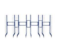 Combi Spray Drying Rack Trolley x 4 & 3 Connectors Monster Racking Blue One Size