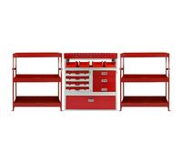 Flame Metal Van Shelving Bundle Monster Racking Red One Size